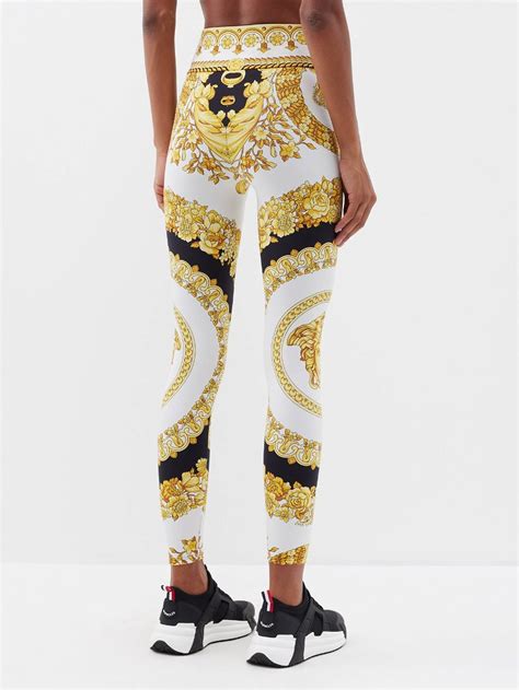 versace baroque print leggings|Mehr.